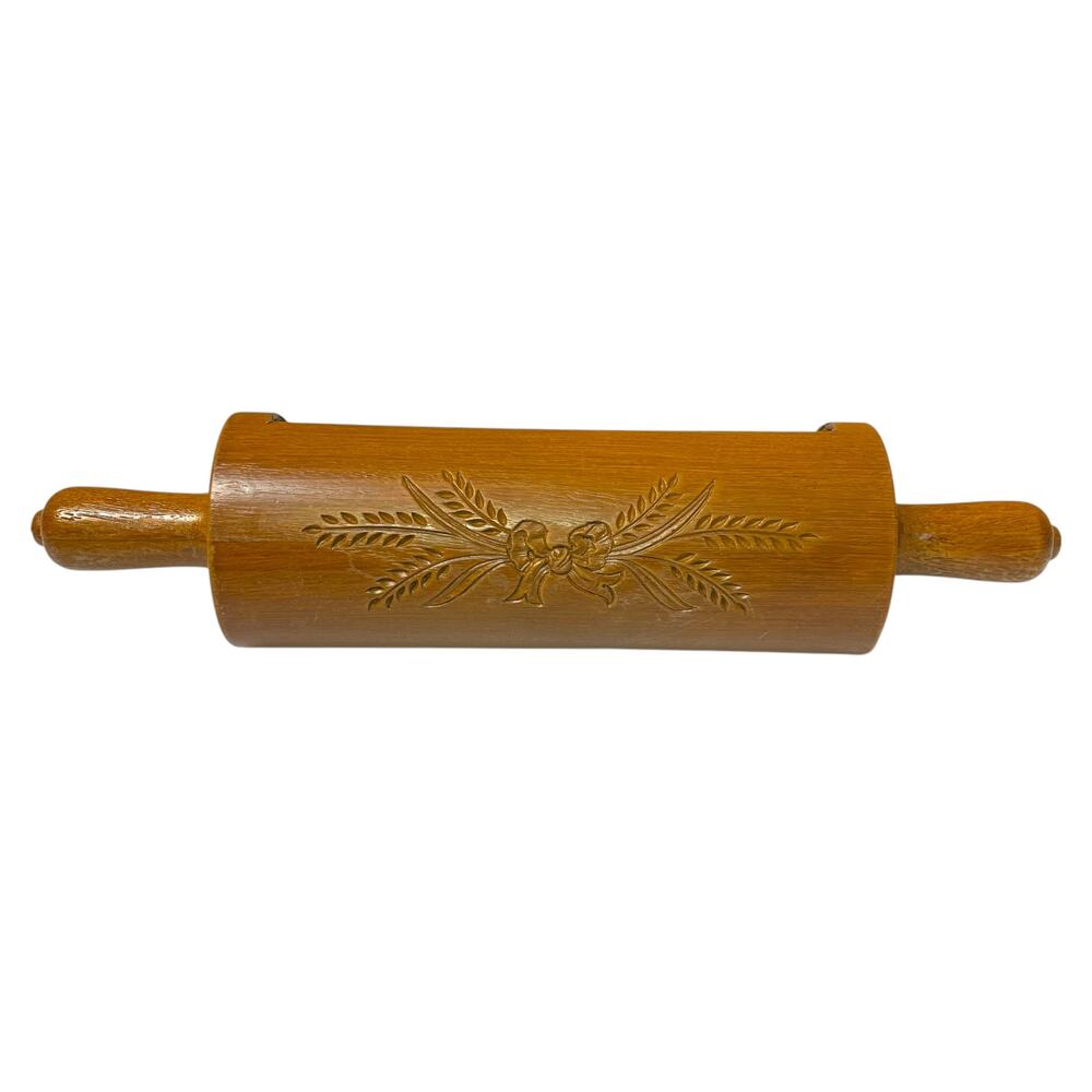 Vintage Homco Rolling Pin Recipe Holder Wall Pocket Kitchen Decor